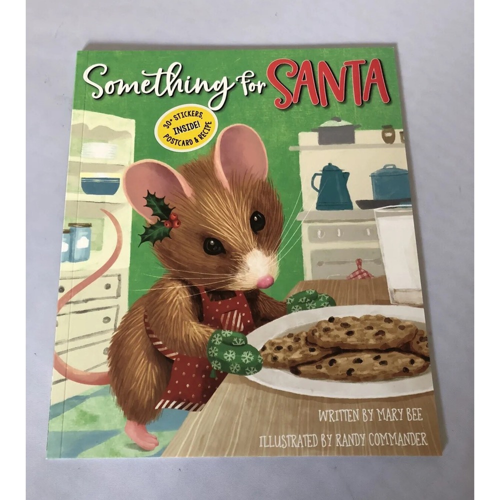 "Something For Santa" Children's Christmas Story Book Mouse Cookies Holiday‎ NEW